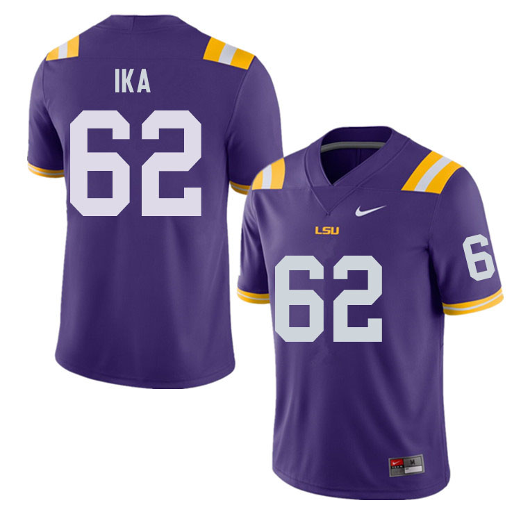 Men #62 Siaki Ika LSU Tigers College Football Jerseys Sale-Purple - Click Image to Close